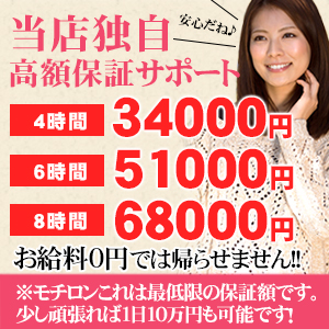 高額のお給料保証があるから安心して働けます