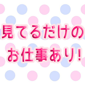 見るだけのお仕事あり♪