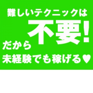 難しい内容がないから、誰でも高収入♪
