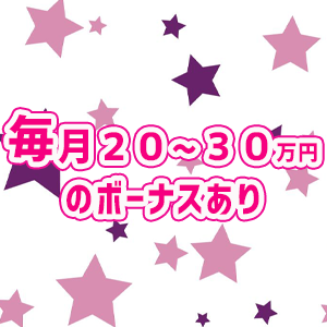 毎月20～30万円のボーナスあり