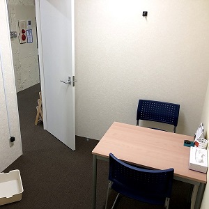 ③面接は個室で！