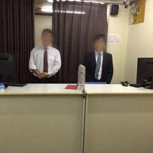 店舗の受付はこんな感じ♪