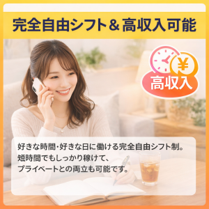 完全自由シフト＆高収入可能