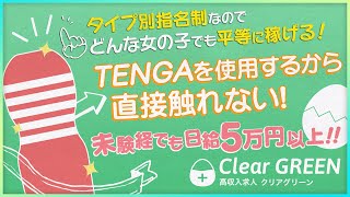 クリアグリーン☆【オナホール使用】